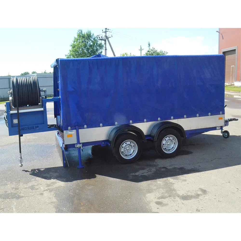 Каналопромывочная машина Посейдон DT59S-200-100-Ku-Reel на базе двухосного прицепа ПОСЕЙДОН  по лучшей цене с доставкой - интернет-магазин Прогрессивные решения
